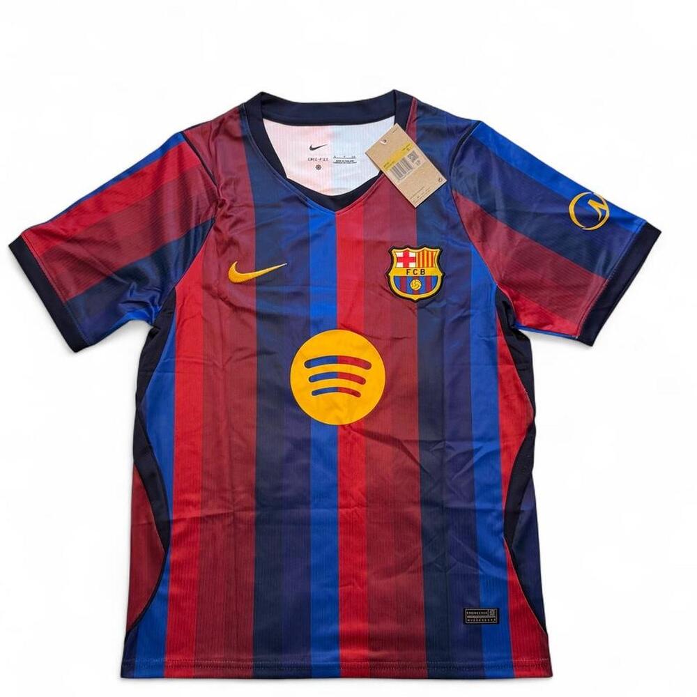Nike Barcelona 2026/267 home shirt with Maroonish and blue horizontal stripes wi